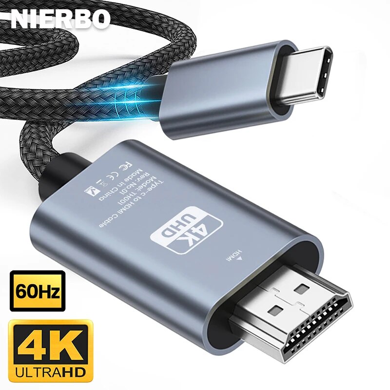 Home Cinema Usb - NIERBO USB C naar HDMI-kabel 6,6ft