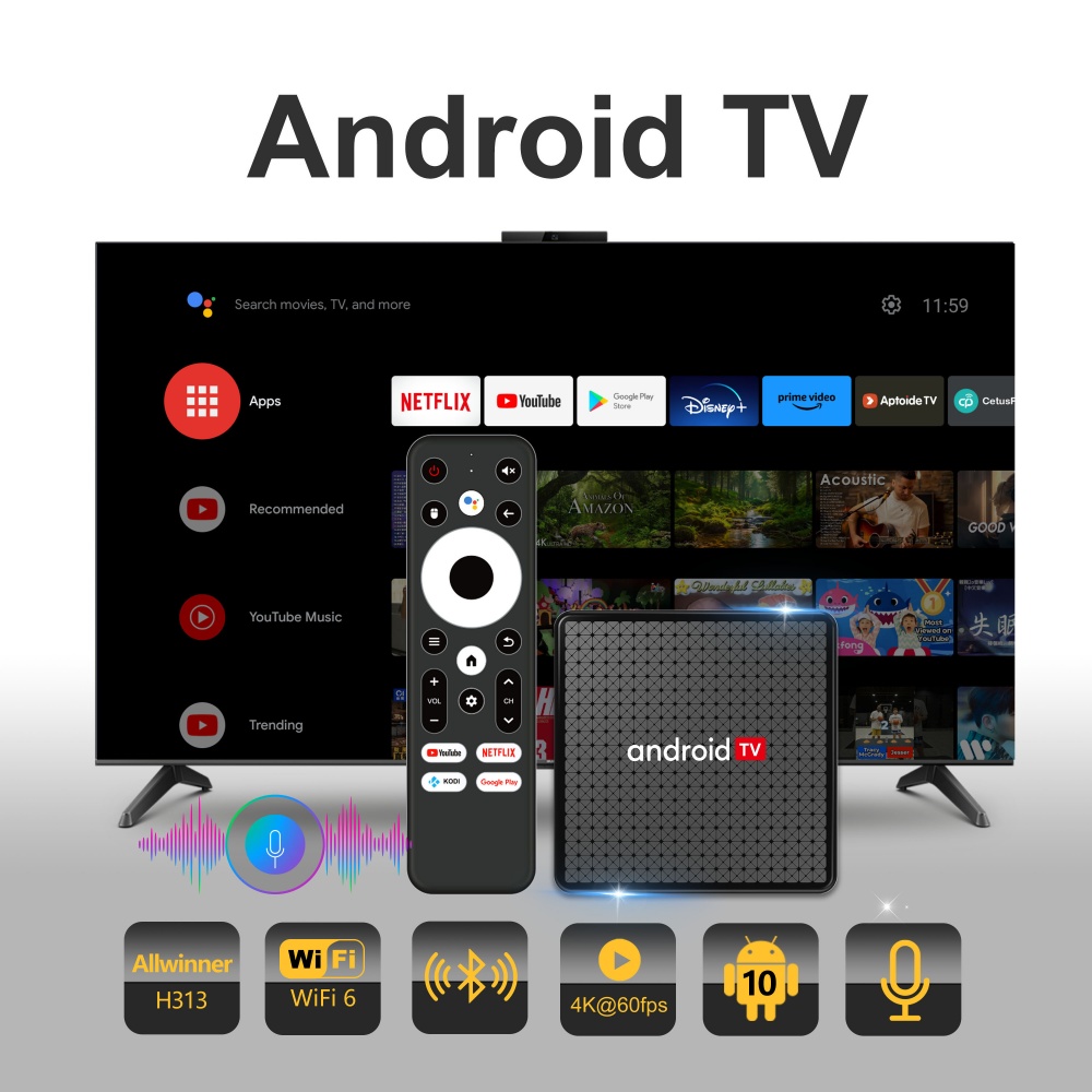 Home Cinema Usb - Wudung X5 TV Box AndroidTV Allwinner