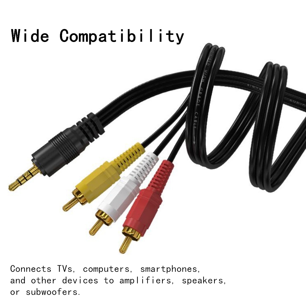 Home Cinema Idea - 3,5 mm naar 3 RCA Audio