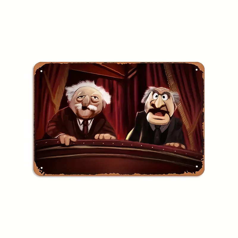 Home Cinema In - Statler & Waldorf Vintage Metal Wall
