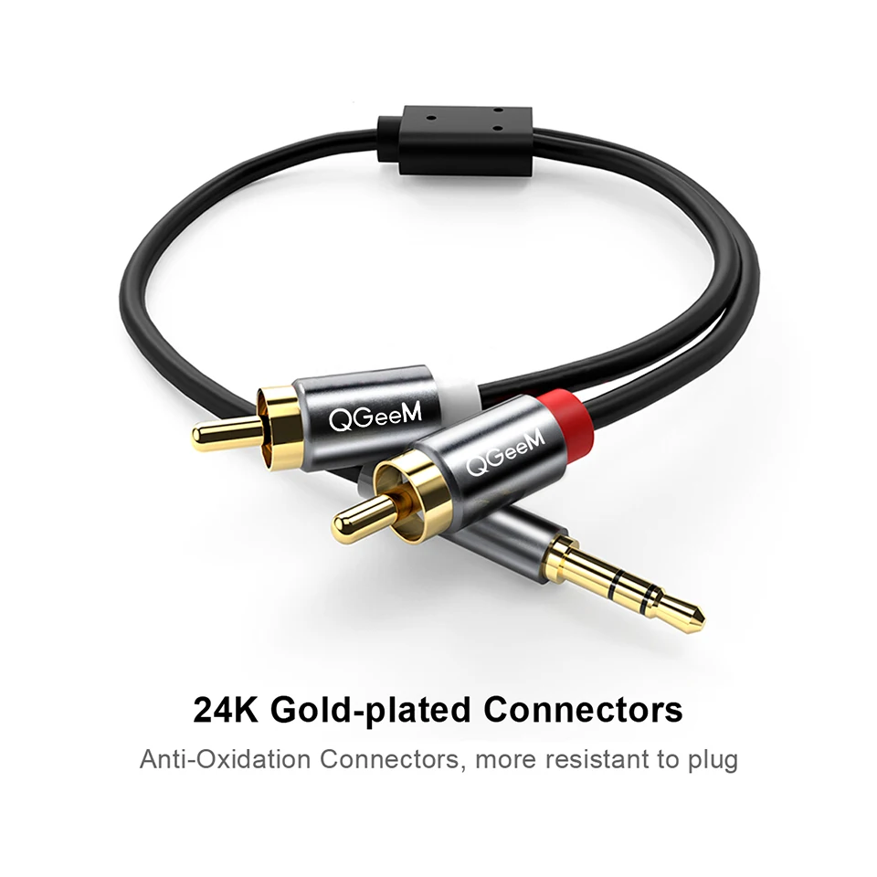 QGeeM RCA-kabel 2RCA naar 3.5  - Home Cinema Idea recensie en prijs