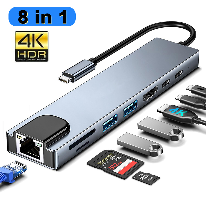 8-in-1 USB Type C-hub voor Mac - Home Cinema Usb recensie en prijs