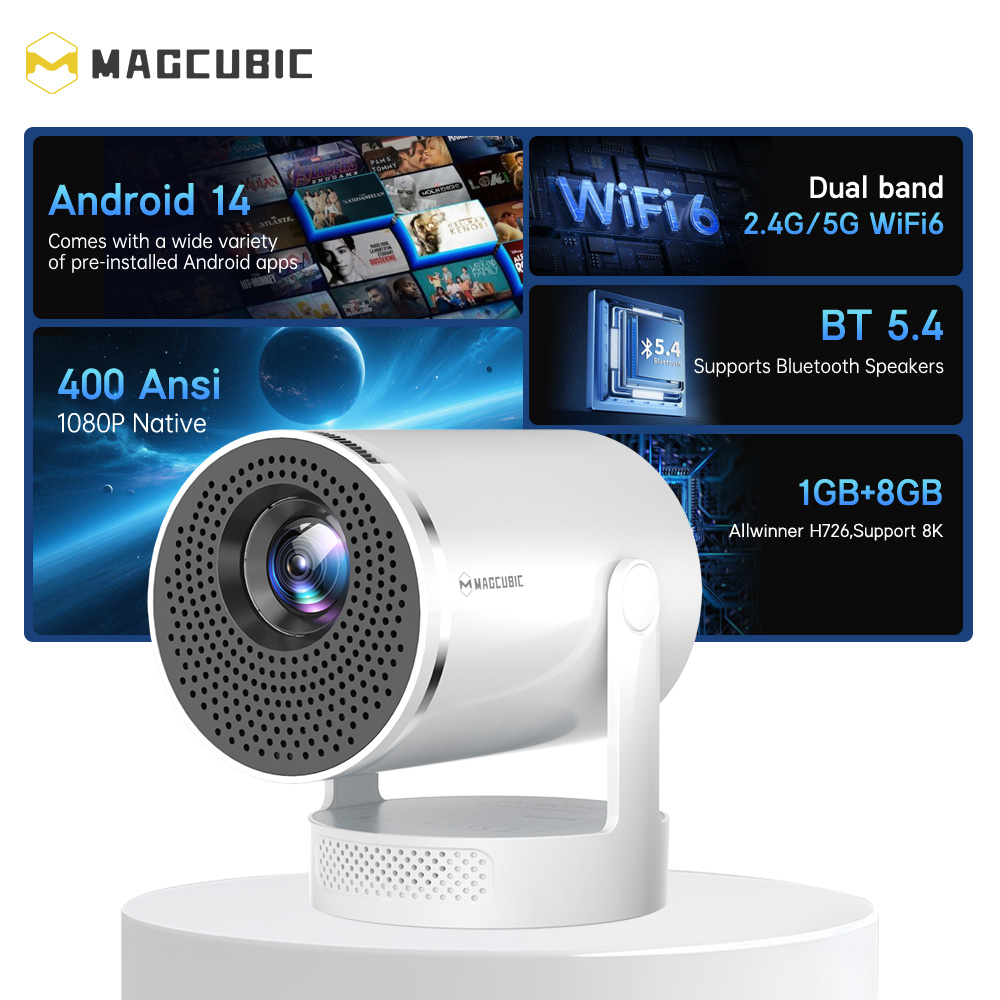 Magcubic Android 14 Native 108 - Home Cinema Setup recensie en prijs