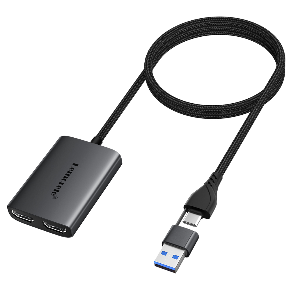 Lemorele Dual HDMI Adapter 4K  - Home Cinema Usb recensie en prijs