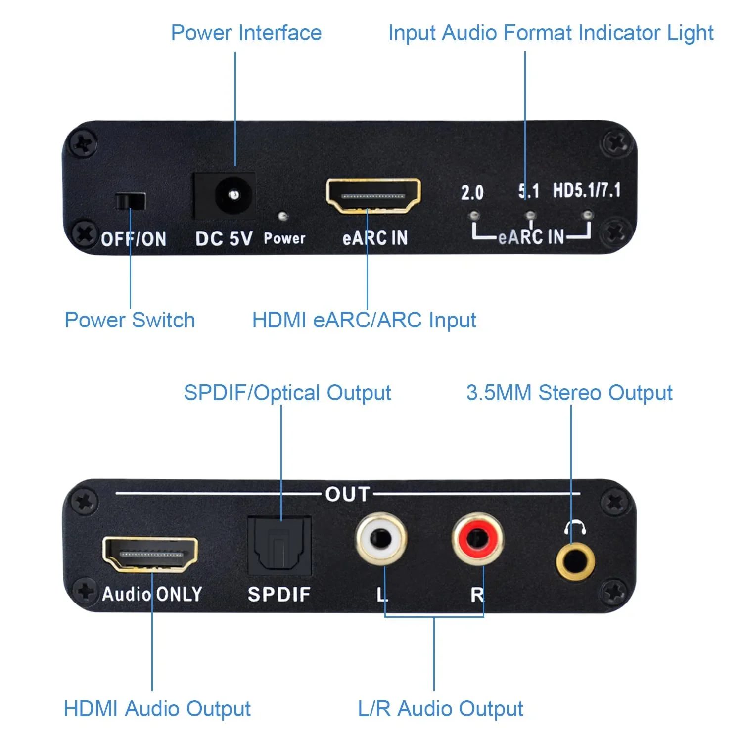 192KHz HDMI EARC ARC naar RCA  - Home Cinema Hdmi recensie en prijs