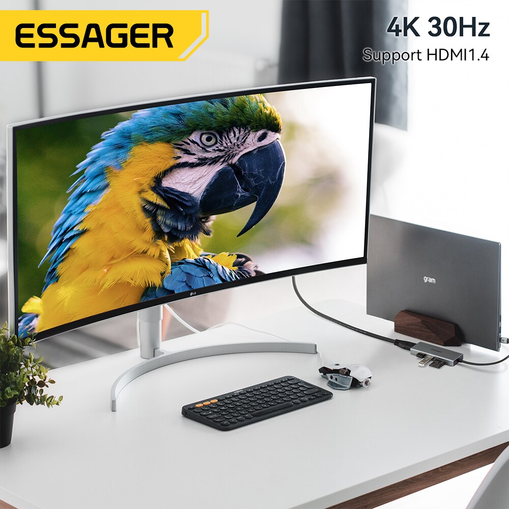 Essager 5 In 1 Usb C Hub HDMI- - Home Cinema Usb recensie en prijs