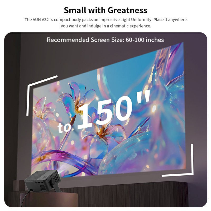 AUN A32 Pro Android 13 Project - Home Cinema Setup recensie en prijs