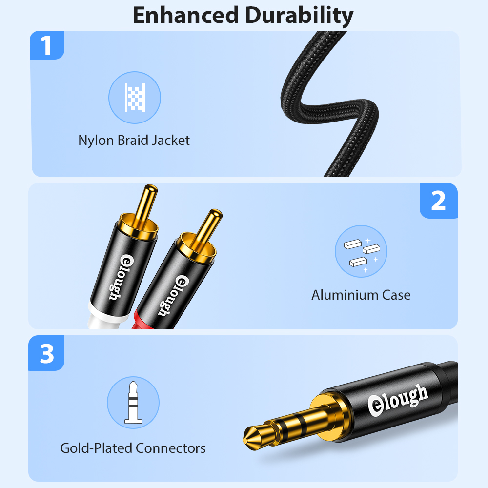 Elough Rca Kabel Aux Rca Luids - Home Cinema Idea recensie en prijs