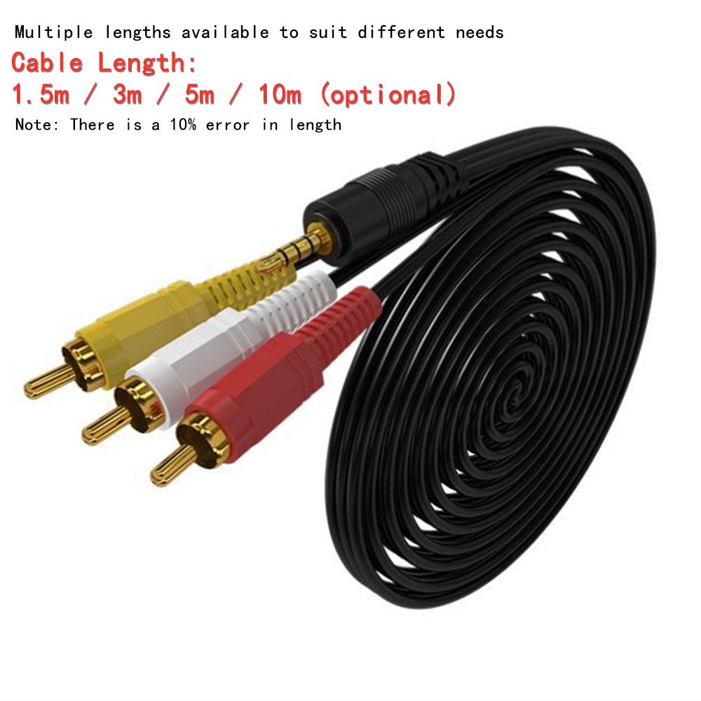 3,5 mm naar 3 RCA Audio Video  - Home Cinema Idea recensie en prijs