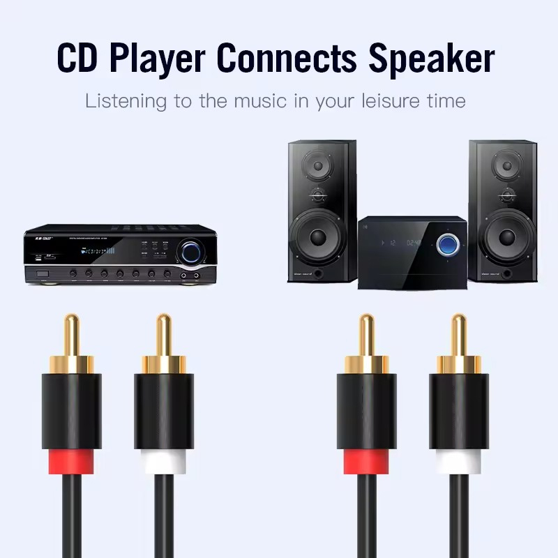 HIFI Stereo RCA Kabel 2RCA naa - Home Cinema Idea recensie en prijs
