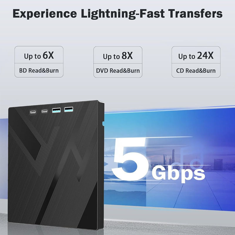 7-in-1 externe Blu Ray-drive-o - Blu Ray Disc Player recensie en prijs