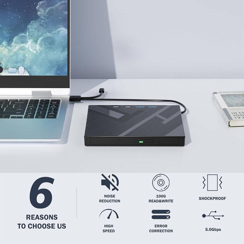 7-in-1 externe Blu Ray-drive-o - Blu Ray Disc Player recensie en prijs
