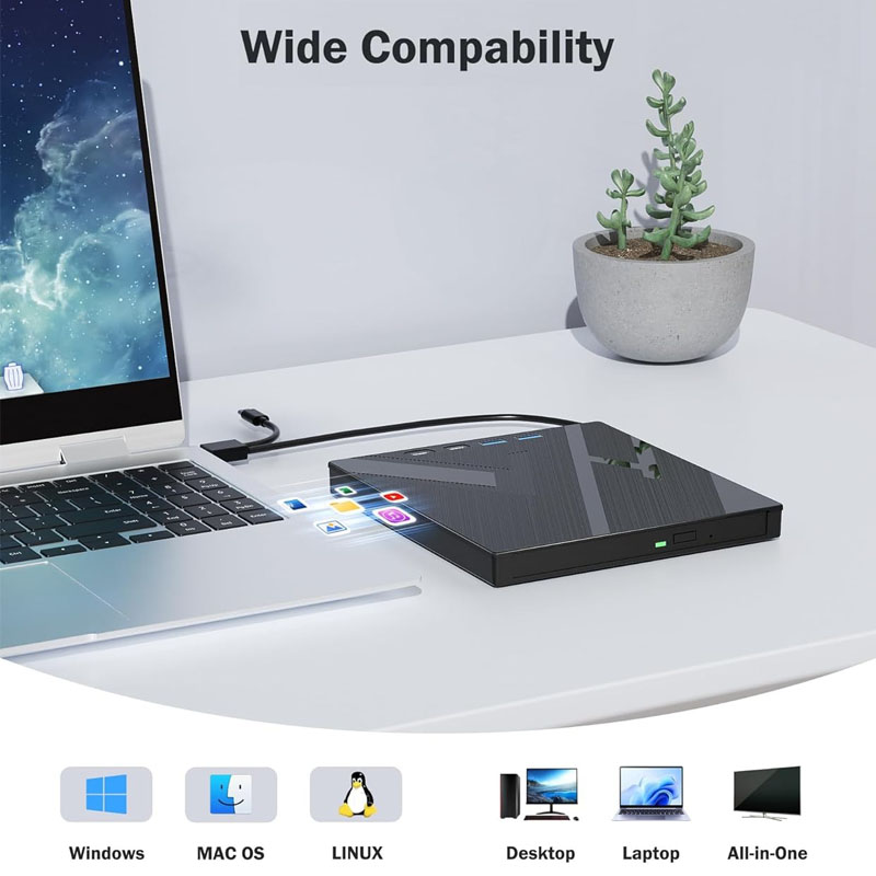 7-in-1 externe Blu Ray-drive-o - Blu Ray Disc Player recensie en prijs
