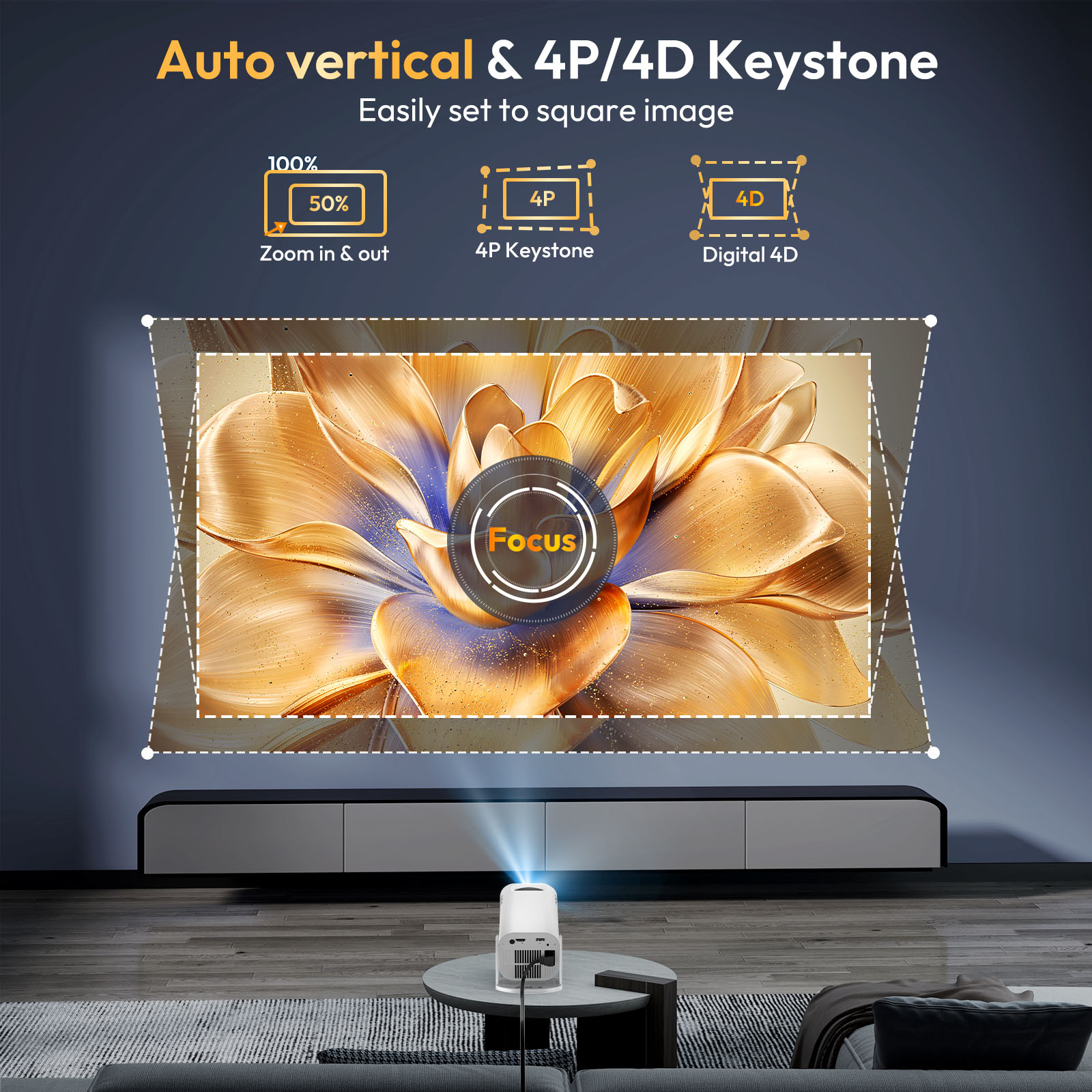 XGODY Gimbal 3 Projector 4K Wi - Home Cinema Hdmi recensie en prijs