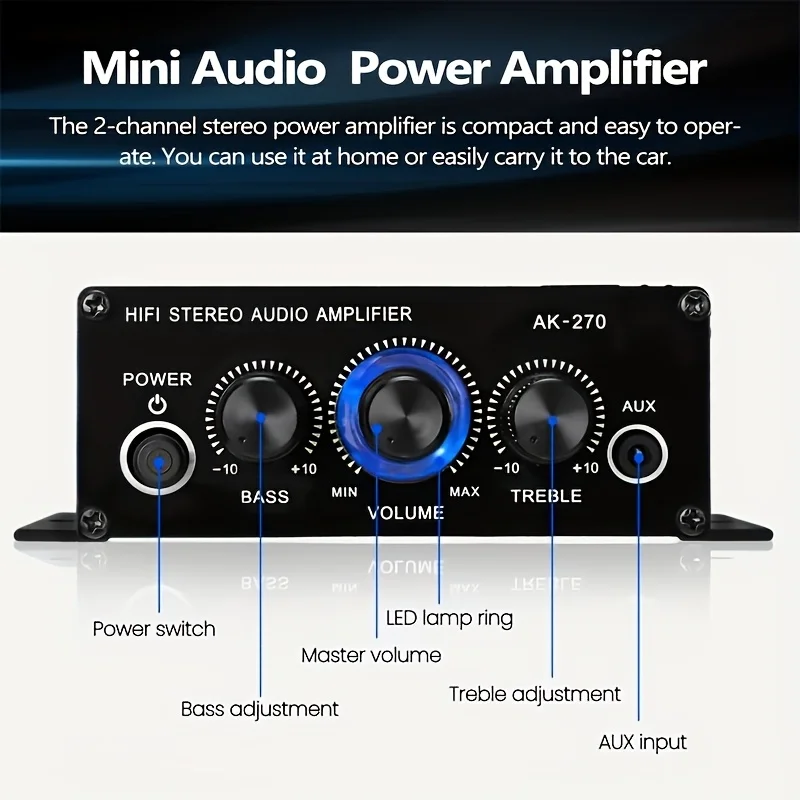 AK-270 400W Mini Eindversterke - Home Cinema Idea recensie en prijs