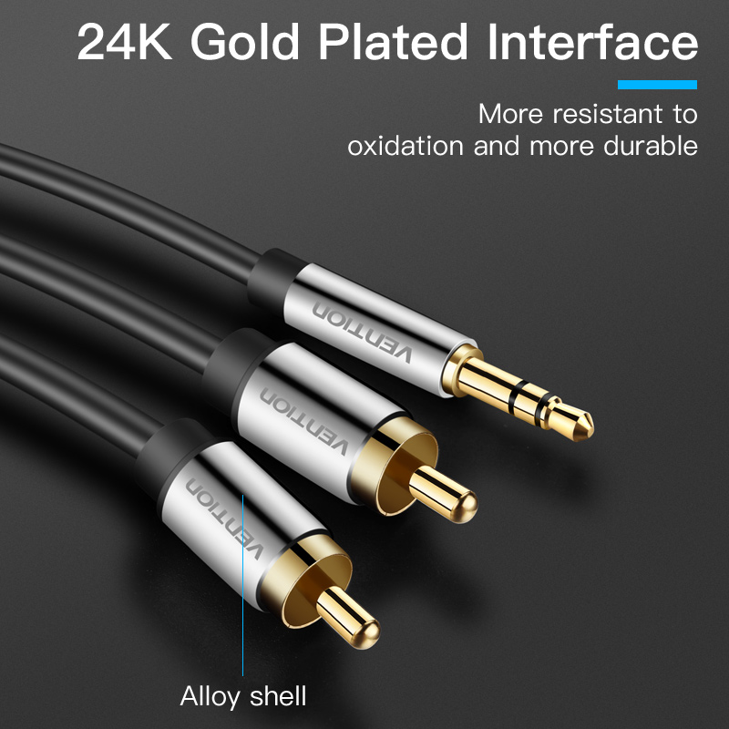 Ventie RCA Kabel 3.5 naar 2rca - Home Cinema Idea recensie en prijs